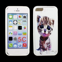 iPhone 5C Gummy Design Case (Cat)